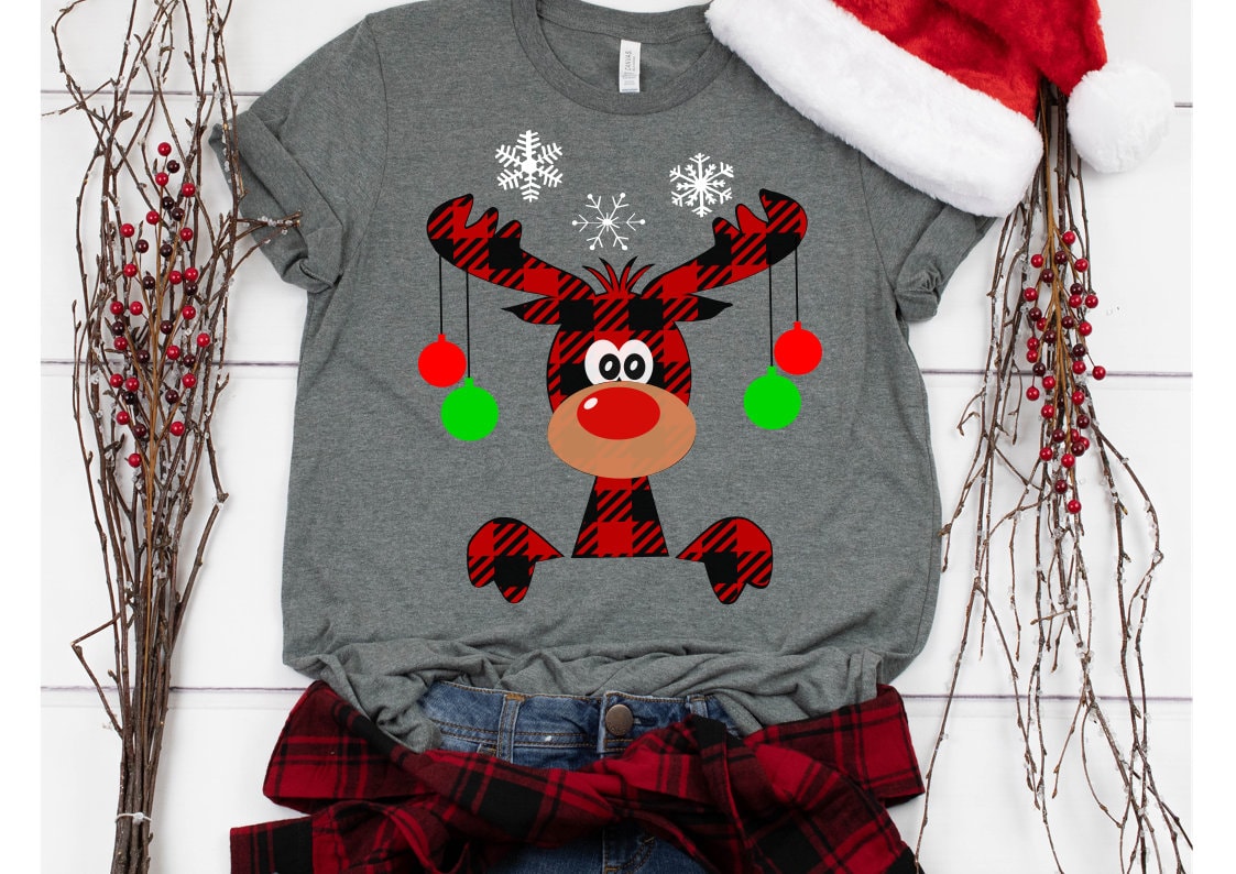 Download Christmas SVG Buffalo Plaid Moose SVG Moose Svg Buffalo | Etsy