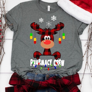 Boże Narodzenie SVG, Buffalo Plaid Moose SVG, Pharmacy Crew Boże Narodzenie SVG, Pharmacy Clipart, Svg, Eps, Ai, Pdf, Png, Jpeg, Pliki do cięcia