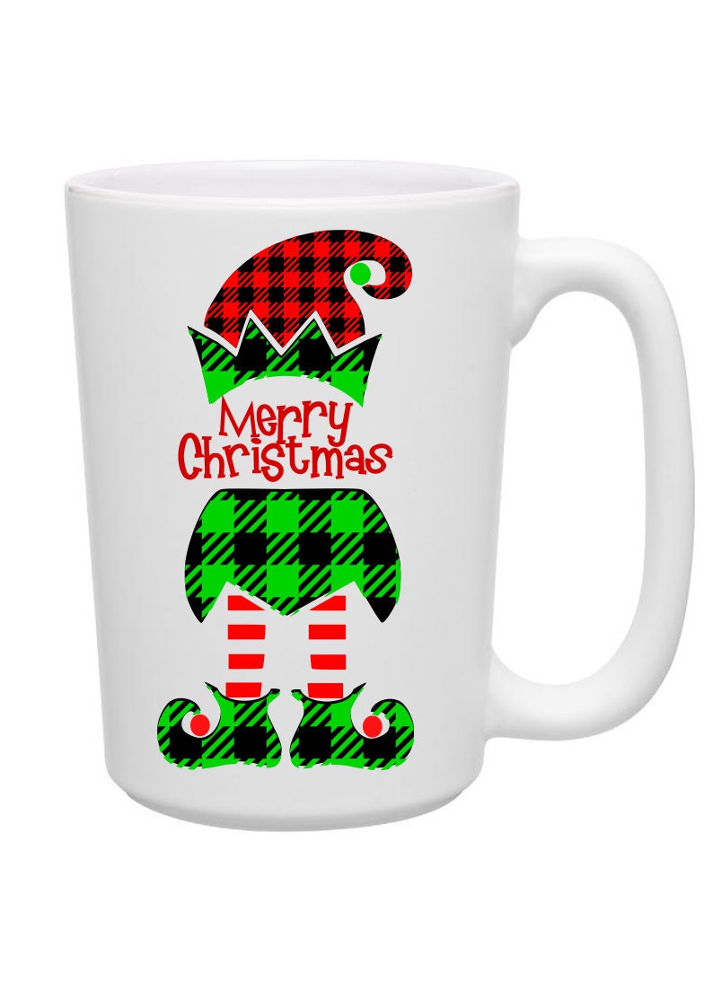 Download Elf Monogram Svg Buffalo Plaid Christmas Elf Svg Elf Svg ...
