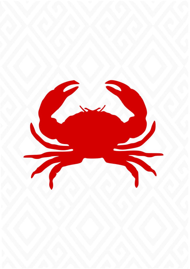 Crabe SimpleSvgSvg Fichiers Shirt Le De BeachOcean Et Impression Rouge T Coupe DxfAiEps PdfPngJpeg mnOyvN80w