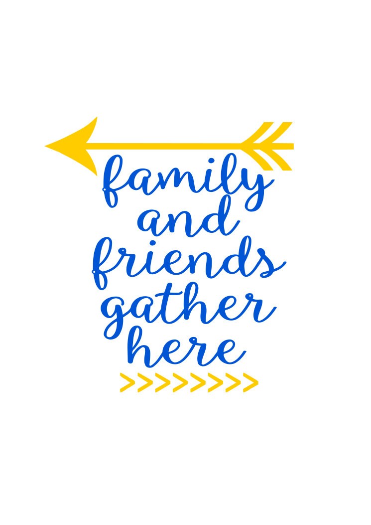Download Family and Friend Gather Here SVG DXF PS Png Ai and Pdf | Etsy