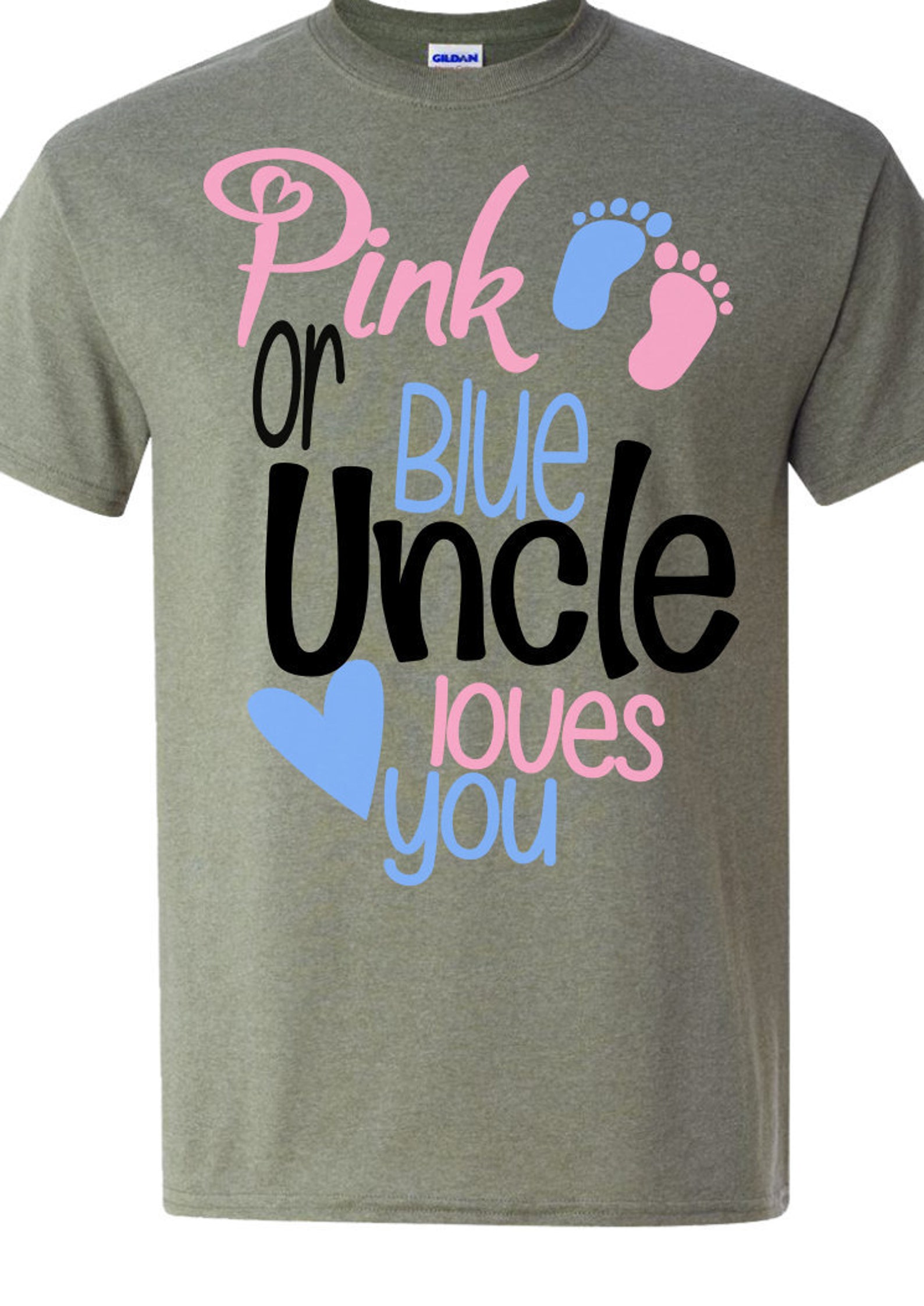 Gender Reveal SVG Pregnancy SVG Uncle Gender Reveal Svg Etsy UK