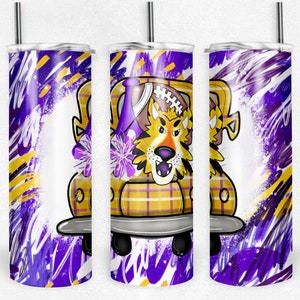 Tumbler Design, Tigers Tumbler Design, Digital Download, 20 oz Skinny Tumbler