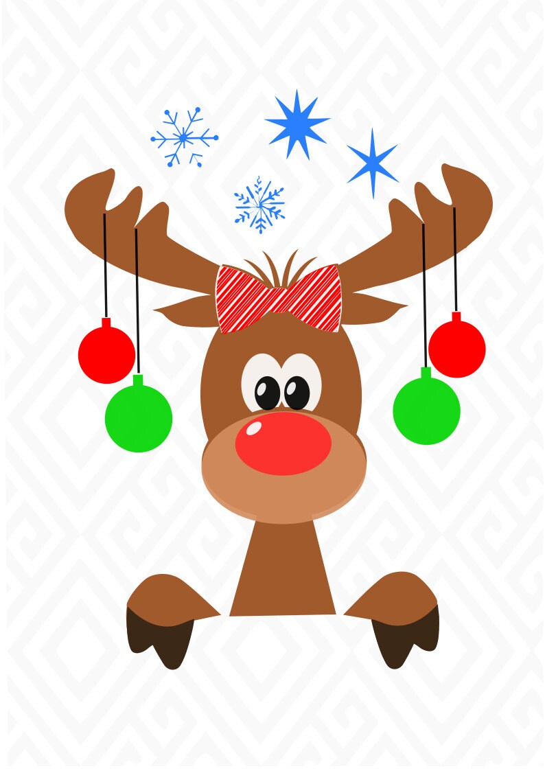 Christmas Moose SVG Christmas SVG Moose SVG Christmas - Etsy