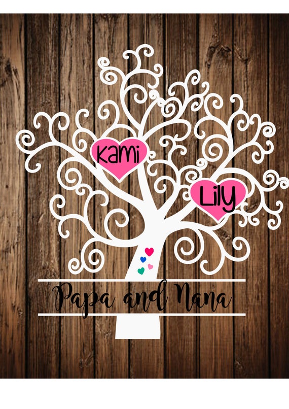 Download Grandparents Family Tree SVG Family Tree SVG Digitial Cut ...
