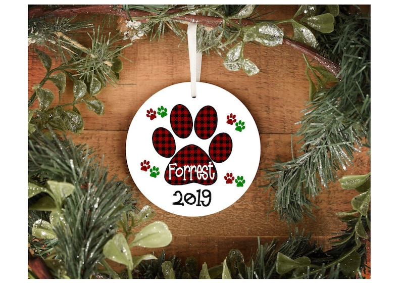 Download Dog SVG Dog Ornament SVG Dog Christmas SVG Buffalo Plaid ...