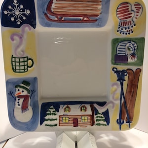 CHristmas candy dish