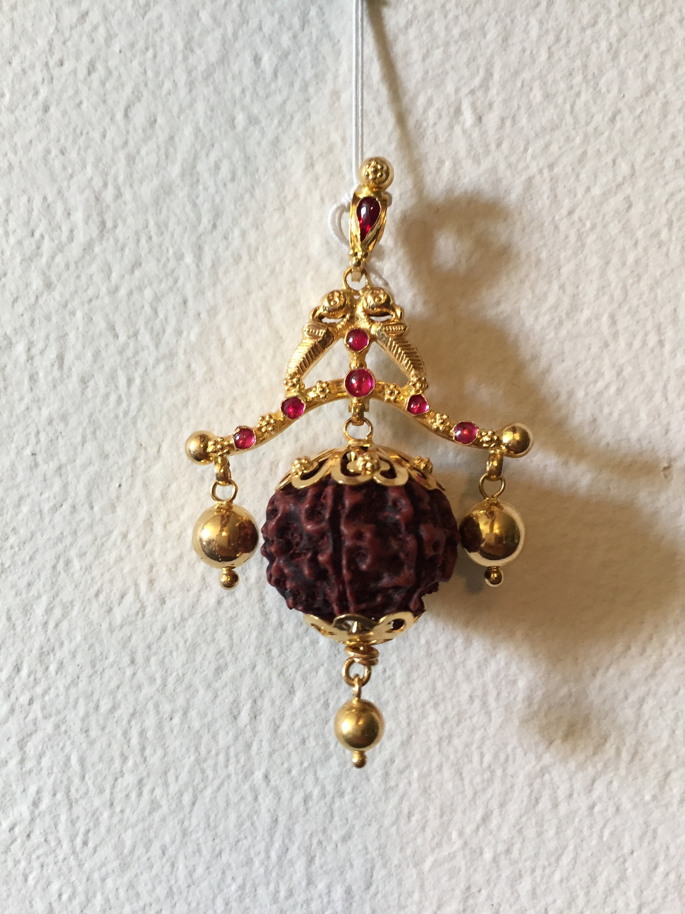 Rudraksha \u0026 22K Solid Gold Pendant 