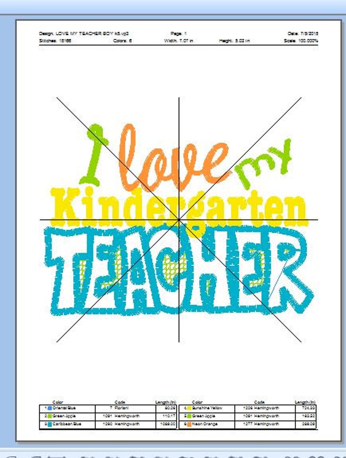 Ich liebe MEINE Lehrerin Kindergarten Stickerei Sprüche Etsy