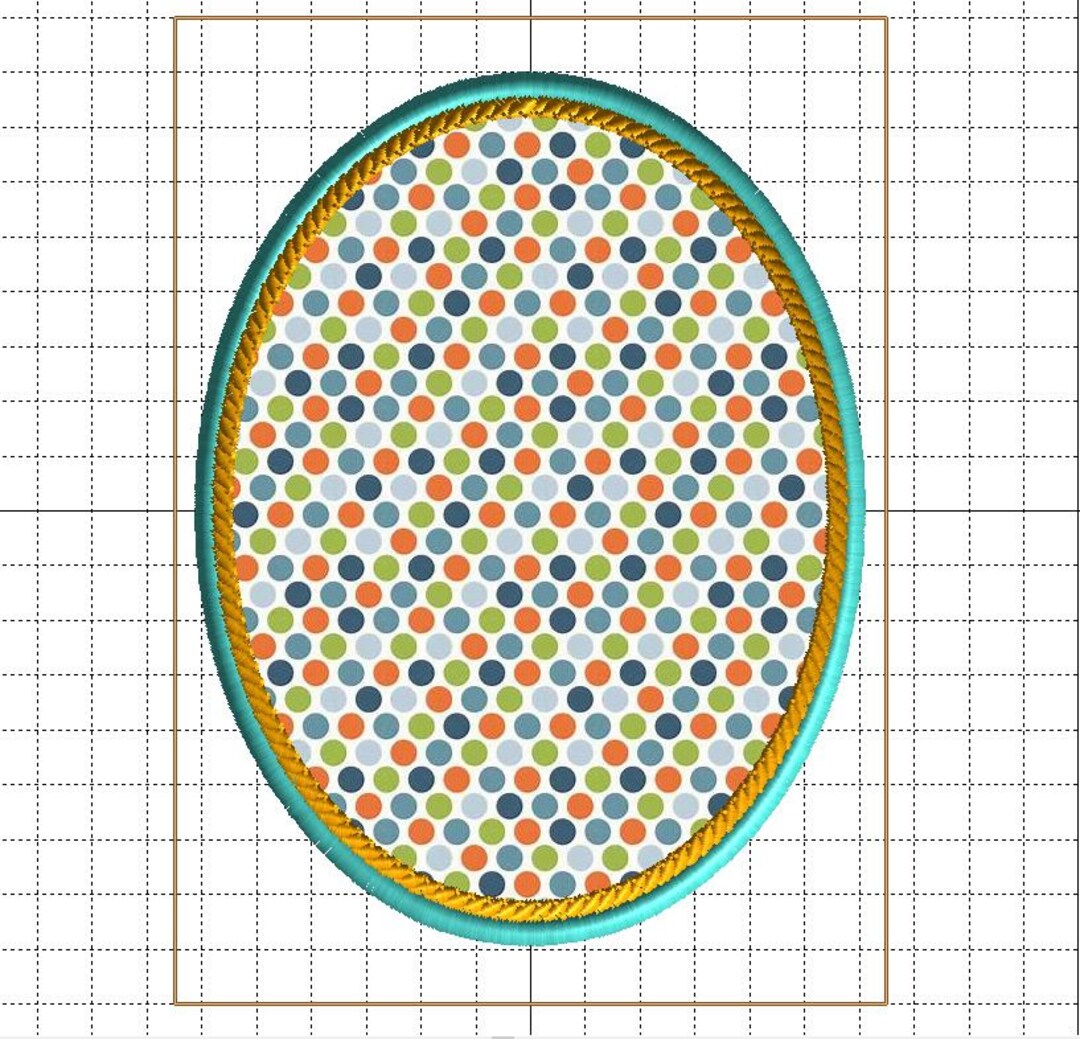 OVAL ROPE Applique Embroidery Frame- 4x4 Frame. Great to Cover Those ...