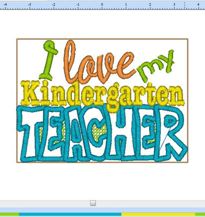 Ich liebe MEINE Lehrerin Kindergarten Stickerei Sprüche Etsy.de