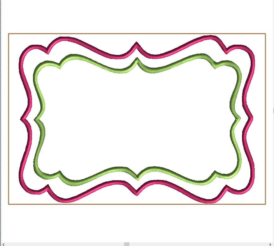 LARGE 8X12 SWIRLS Applique embroidery frame Great to cover Etsy