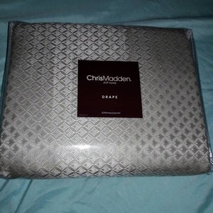 2 pc Chris Madden Ellington Draper Panels Curtains Sun Blockers Christmas Thanksgiving  84 x 40 in