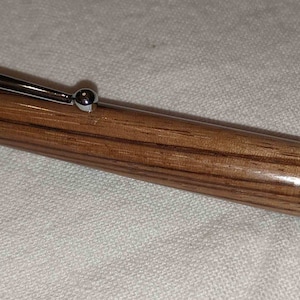 Sketch Pencil - Zebra wood and chrome,  cap includes sharpener 3 mm lead Free Shipping