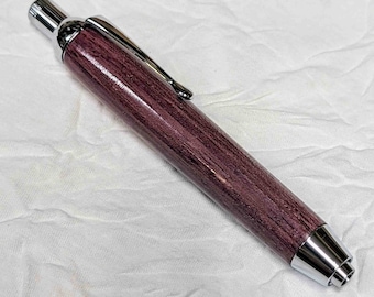 Purple Heart Wood Sketch Pencil – Handmade 5.6mm Lead, with Sharpener