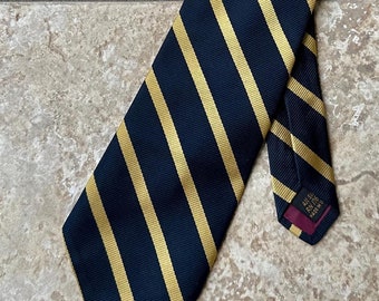 古典 Vintage 1980 Tie Repp Emblematic Blue Navy Olympics Winter コレクション