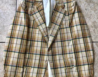Vintage OXXFORD CLOTHES Navy Blue Cashmere Sport Coat | 38 39