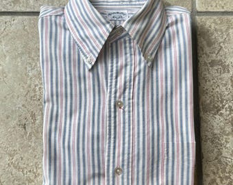 トップス Brooks Brothers makers shirt made in USA Vintage Brooks Brothers Makers Shirt Mens 17-4 Button Up