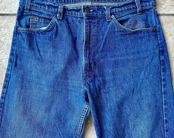 1980s LEVIS Blue Cotton Denim Jeans | 34 x 30.5 | 20505-0217 Made in USA