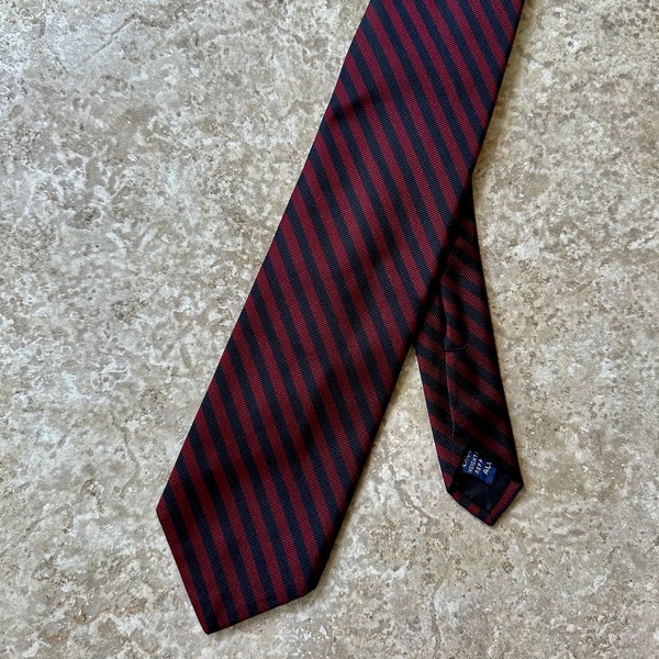 Red Striped Tie - Etsy
