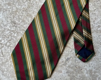 Vintage 60s Brooks Brothers Unlined Green Silver Red Regimental