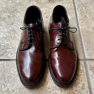 1960s FREEMAN Dark Burgundy Shell Cordovan Plain Toe Bluchers | 8