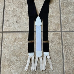 Ivory Suspenders for Men, Button Suspenders, Cream White