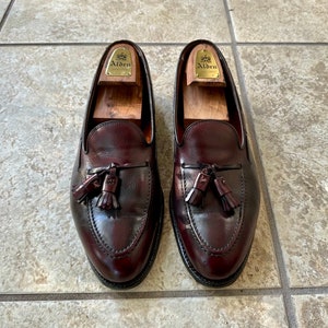 Vintage ALDEN for BROOKS BROTHERS Burgundy Calfskin Tassel Loafer
