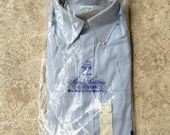 Chemise Brooks Brothers Vintage Oxford - Taille 14.5-2, Ivoire, 6 Boutons, Très Bon état
