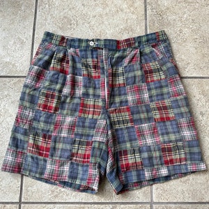 Madras shop shorts mens