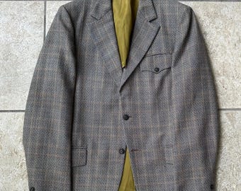 Vintage OXXFORD CLOTHES Navy Blue Cashmere Sport Coat | 38 39