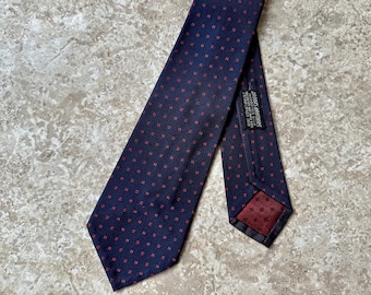 Louis Vuitton Navy & Red Monogram Tie