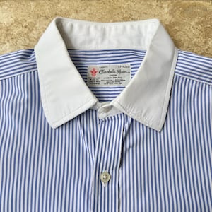 ♦︎ French Antique Cotton Striped Shirts Vintage Navy and White Le Minor French Striped Shirt – Shop