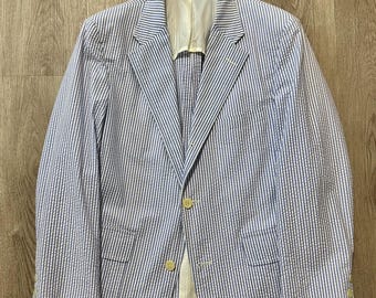 Vintage OXXFORD CLOTHES Navy Blue Cashmere Sport Coat | 38 39