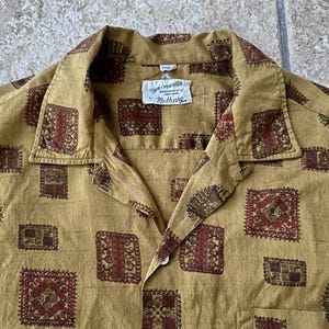 1950s Mens Silk Shirt - Etsy