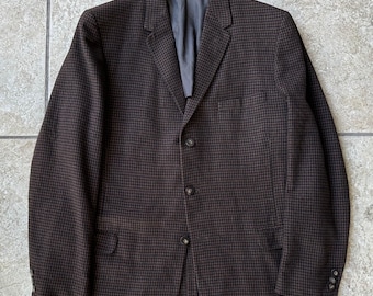 ジャケット・アウター OXXFORD Clothes Emperor cashmere coat Vintage OXXFORD CLOTHES Navy Blue Cashmere Sport Coat | 38 39