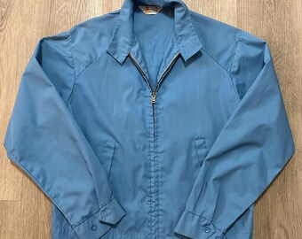 1970's Baracuta Bomber Jacket , Dark Blue Corduroy, Van Heusen