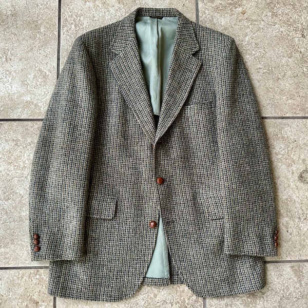 1970s CORBIN Tweed Wool Sack Sport Coat | 39 40 Regular | FRIEDMAN'S 3/2 Roll Ivy League Trad