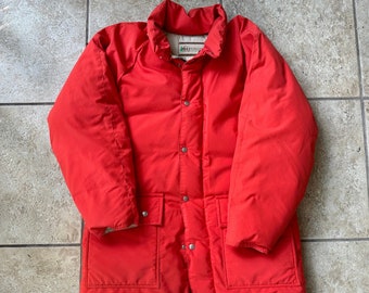 Parka Vintage REI Homme - Duvet D'Oie - Taille L - Bleu - Années 90 - Occasion Très Bon État - Style Outdoor Rétro