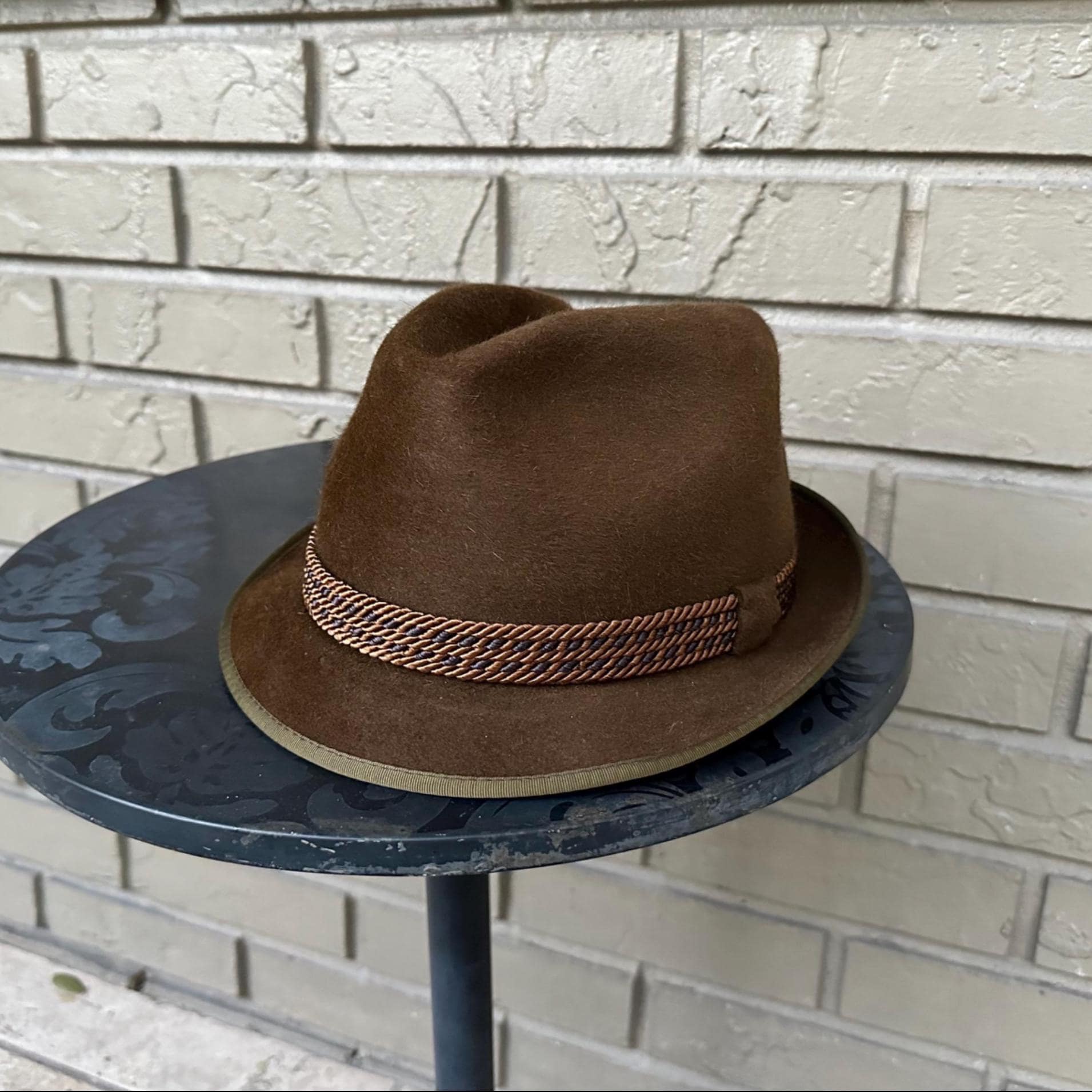 1960s Brown Fur Felt Trilby Hat | Size 7 1/4 | WALLACHS CLUB - Etsy