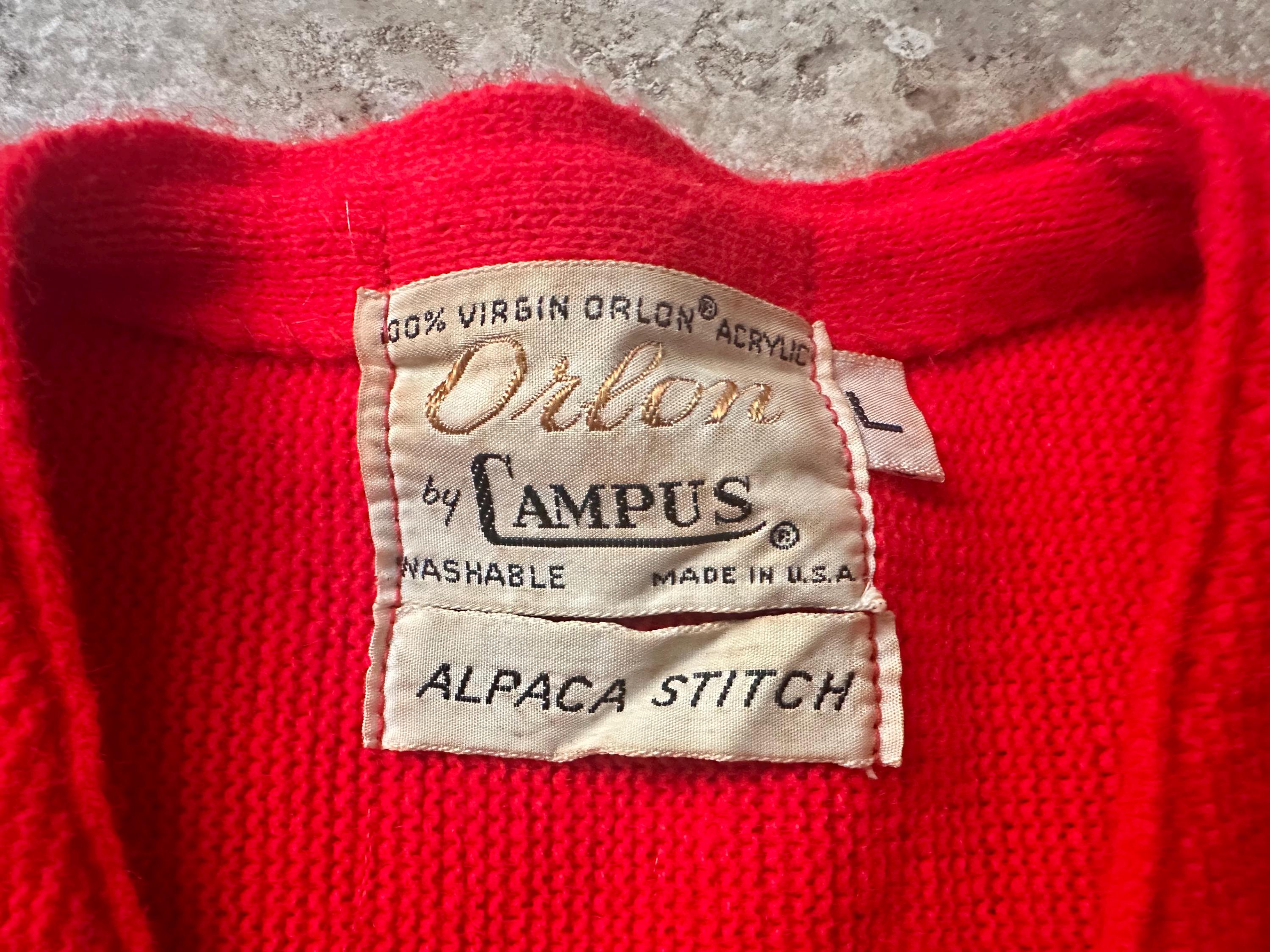 CAMPUS 60s ALPACA STITCH カーディガン ブラック