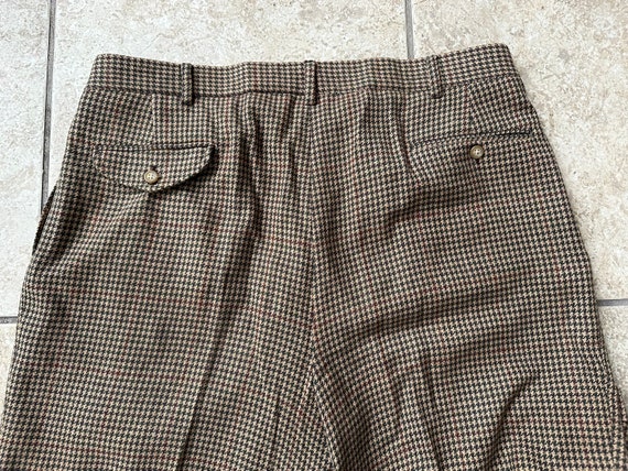 Vintage POLO RALPH LAUREN Brown Houndstooth Check… - image 5