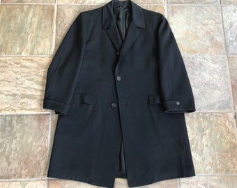 【black】salvy; 17ss OVERCOAT black】salvy; 17ss OVERCOAT Black Overcoat in Pure Wool