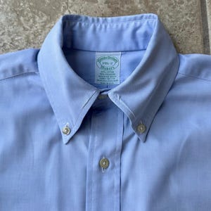 Vintage BROOKS BROTHERS Light Blue Pinpoint Oxford Cloth Button Down Shirt | 14.5 - 32 | Ivy League Trad - Etsy Vintage BROOKS BROTHERS Light Blue Pinpoint Oxford Cloth Button Down Shirt | 14.5 - 32 | Ivy League Trad - Etsy