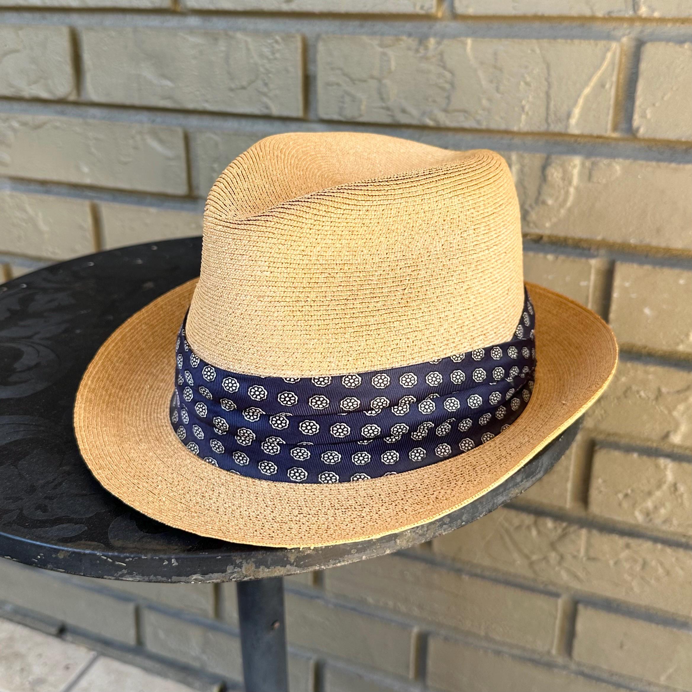 Vintage Dobbs Fedora Wide Brim Structured Doeskin Felt Blue Hat Size OS Vintage Dobbs Fedora - Etsy main image 3