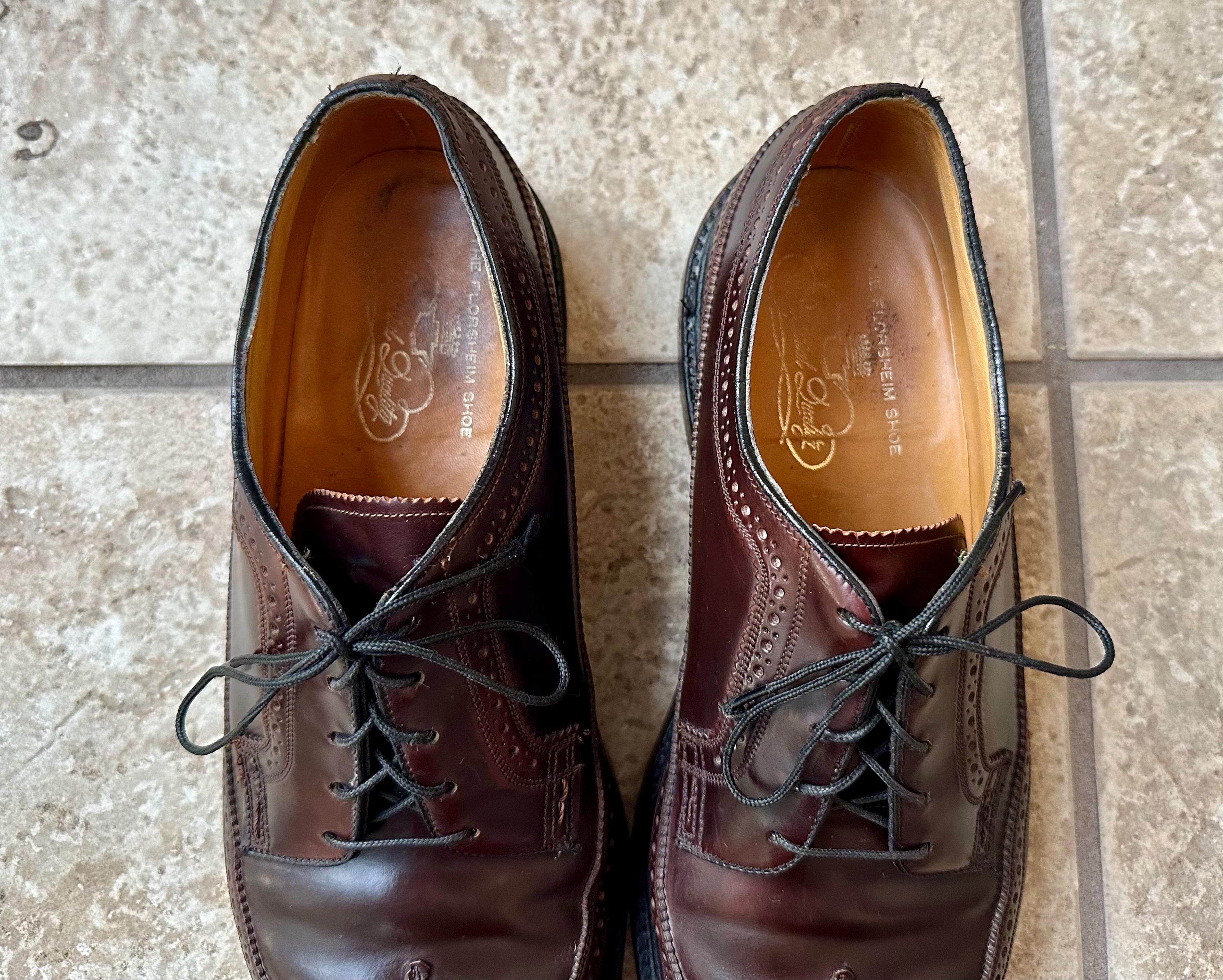 11B Florsheim Imperial 93605 Shell Cordovan Wingtip Leather Dress Shoes Vintage Vintage Impressions] Florsheim Imperial 93605, #4 Shell  main image 2