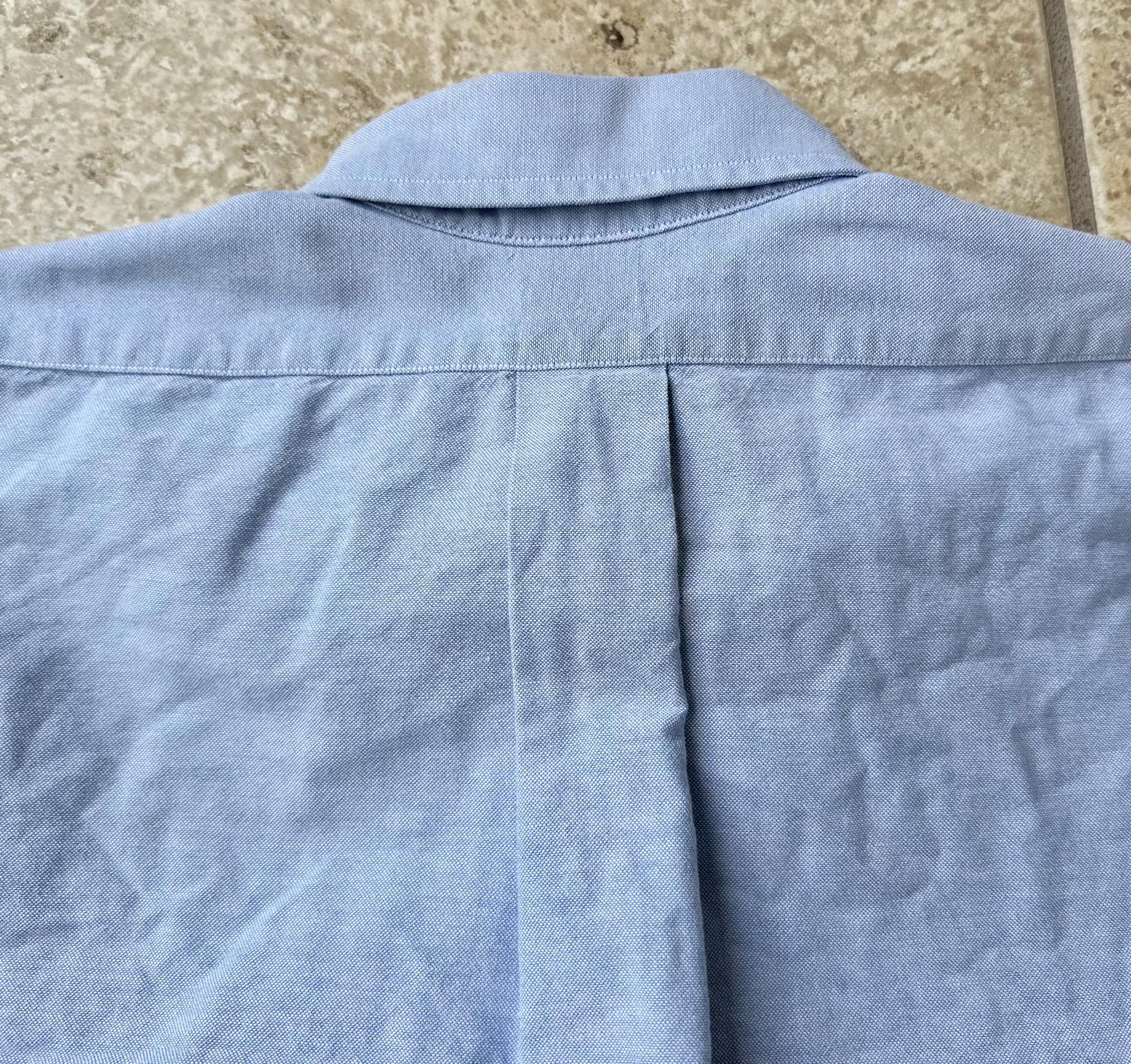 Camicia Brooks Brothers Brookscool A Righe Blu – Collo Button Down – Taglia 15 32/33 – Nuova Senza Etichette - Foto 2