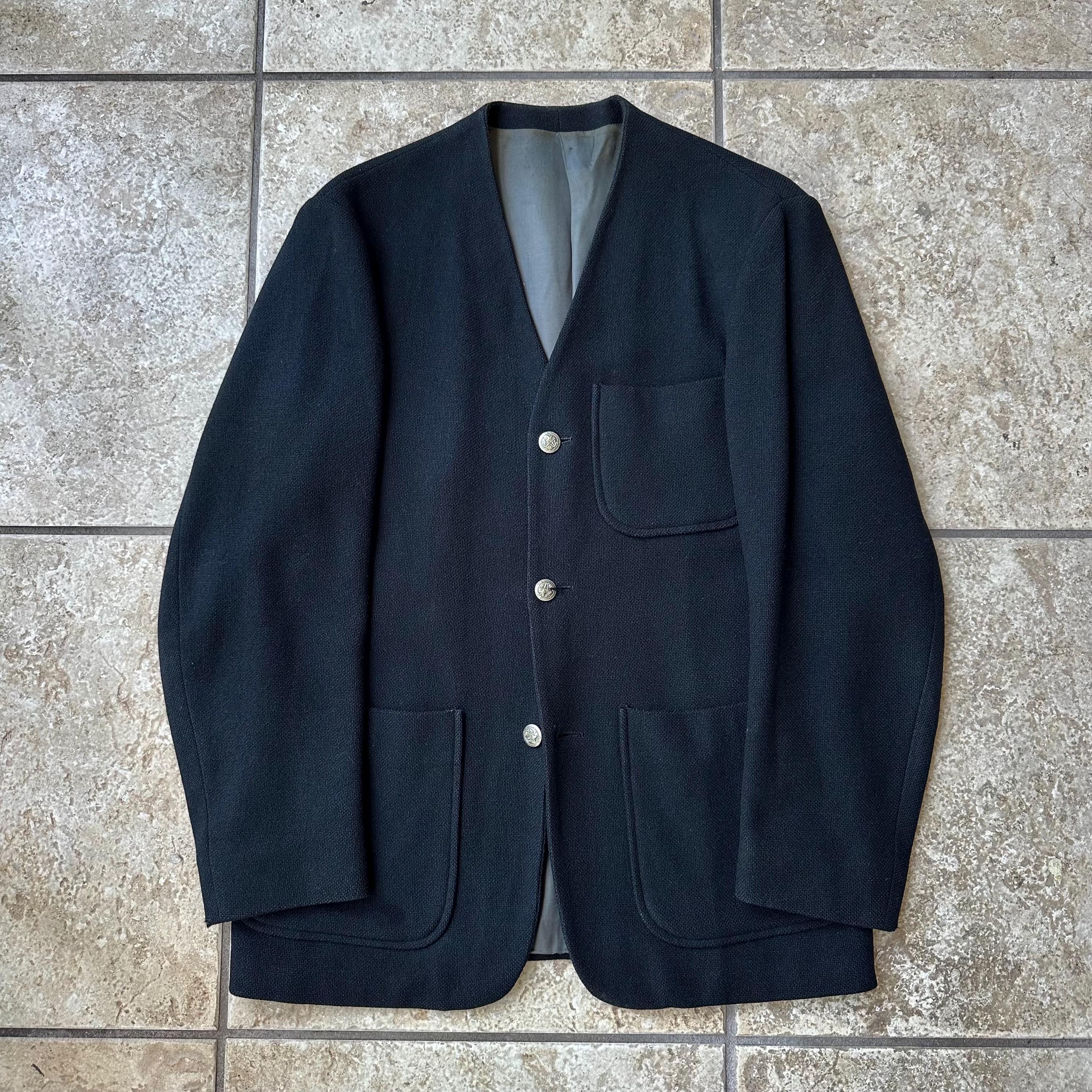 60s Collarless Coat - Etsy