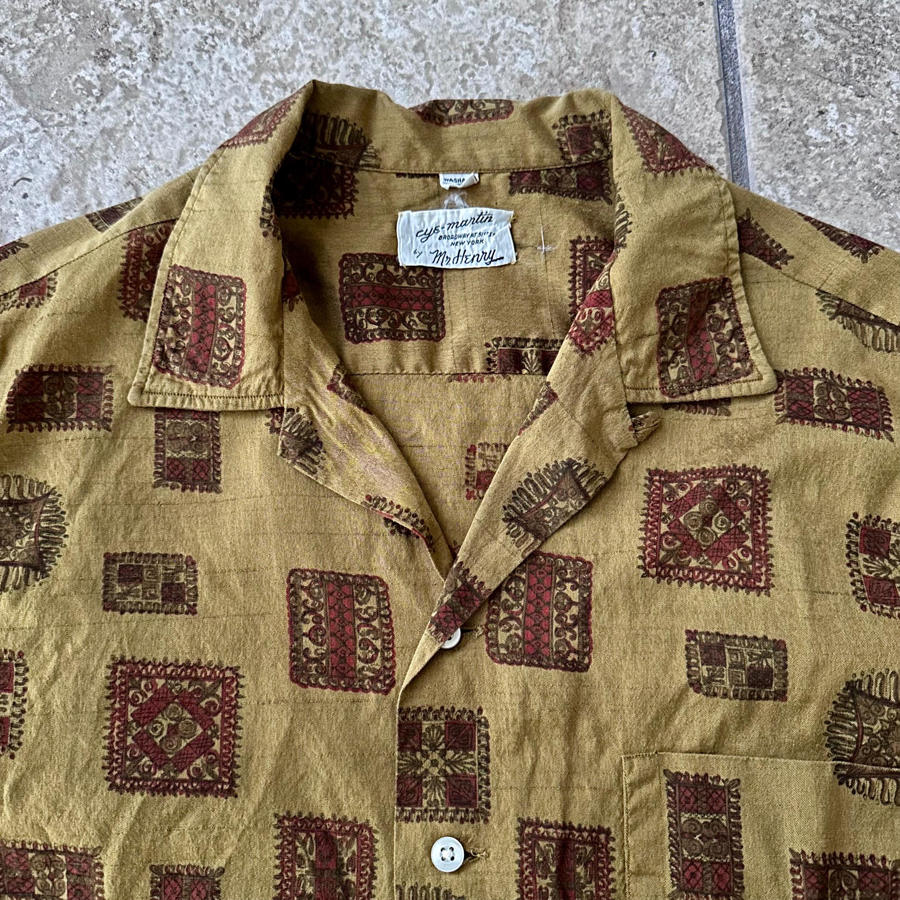 1950s Mens Silk Shirt - Etsy