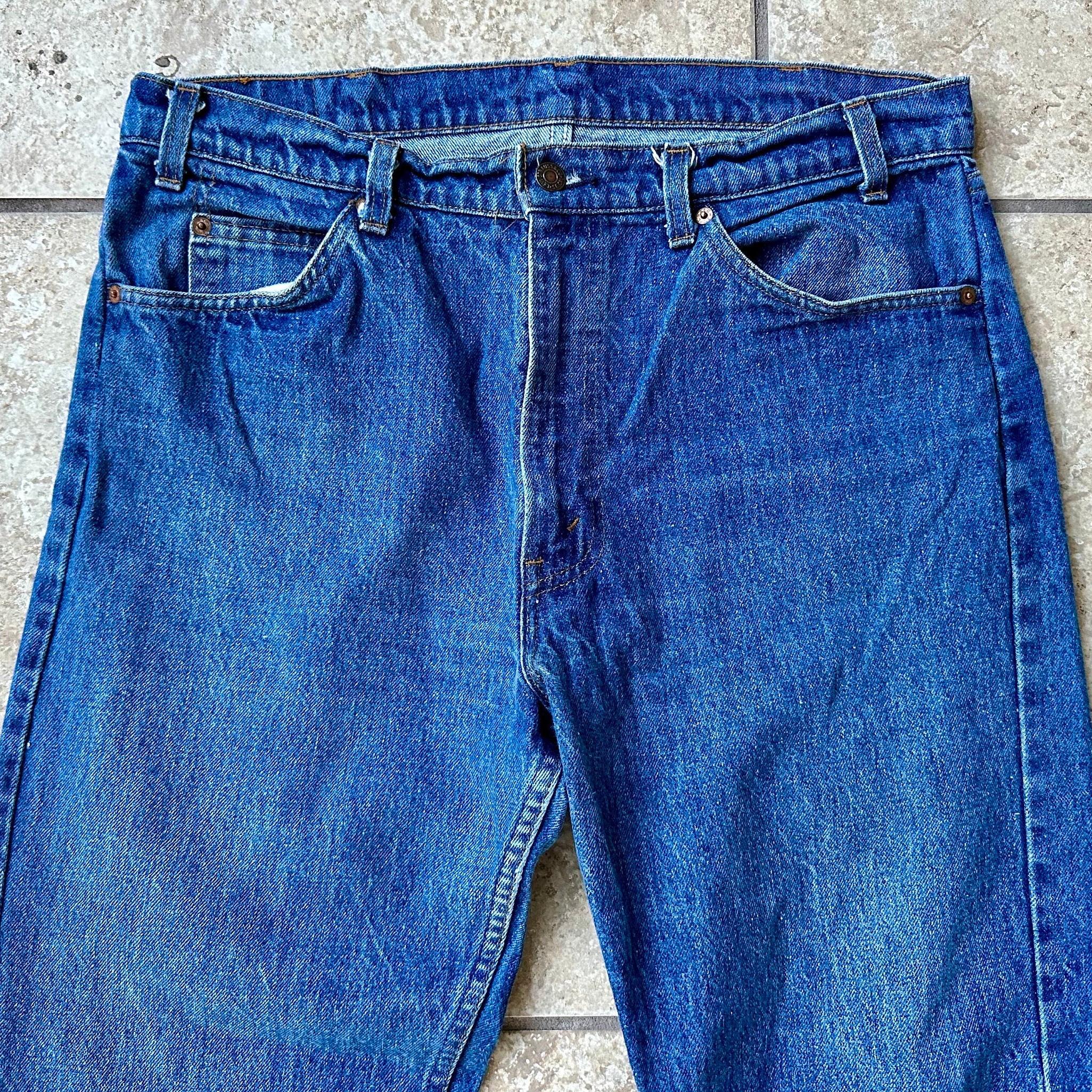 1980s LEVIS Blue Cotton Denim Jeans | 34 X 30.5 | 20505-0217 Made